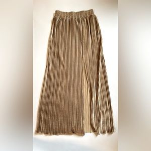 Velvet Maxi Skirt with thigh slit